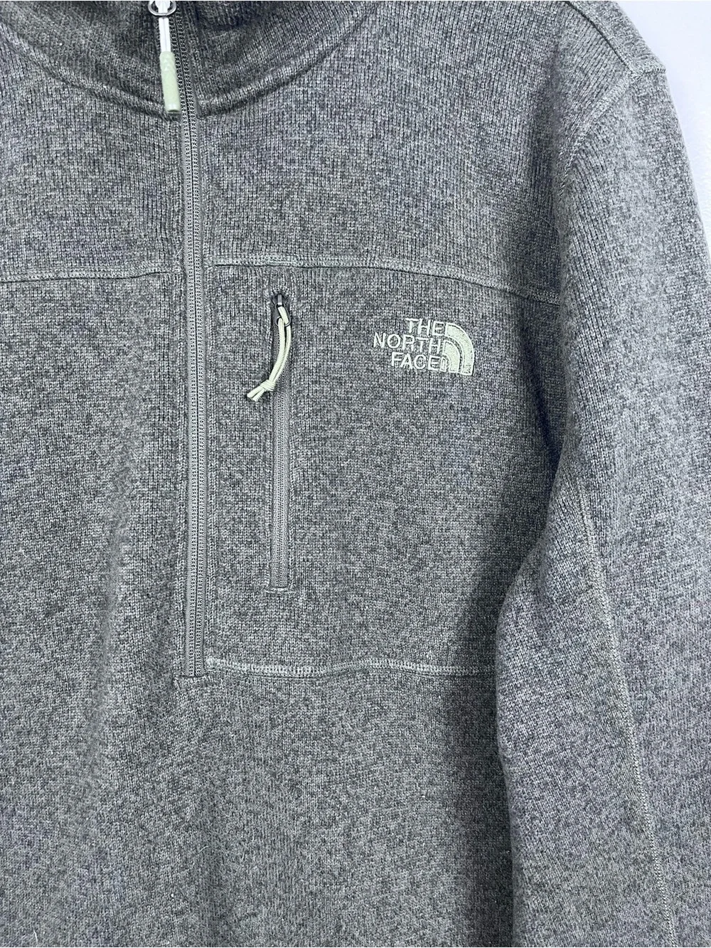 The North Face Men's Fleece 1/2 Zip Green Pullover Size XL; Outdoor, Gorpcore